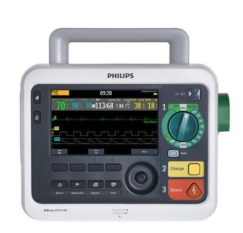 Efficia DFM100 monitor/defibrillator